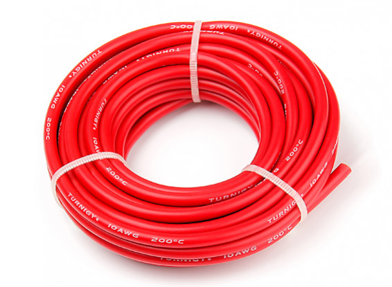 Turnigy High Quality 10AWG Silicone Wire 6m (Red)