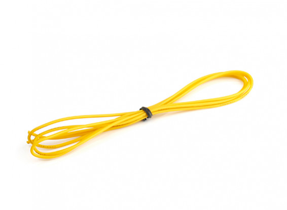 Turnigy High Quality 26AWG Silicone Wire 1m (Yellow)