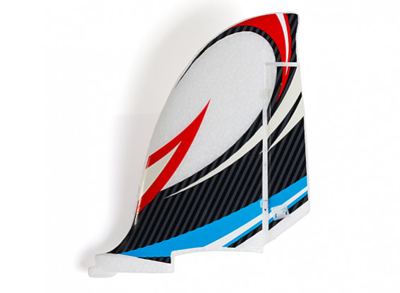 HobbyKing Bixler 2 EPO 1500mm - Replacement Vertical Fin (Blue/Red)
