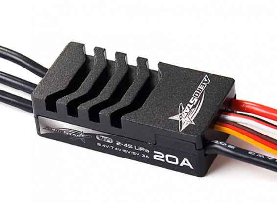 AeroStar WiFi 20A Brushless ESC with 3A BEC (2~4S)