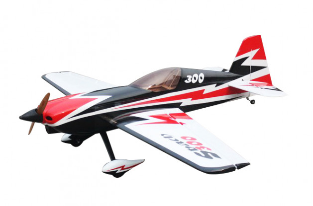 Goldwing RC Extreme Series SBACH 300 90E 68"(1730mm) ARF (Black/White/Red)