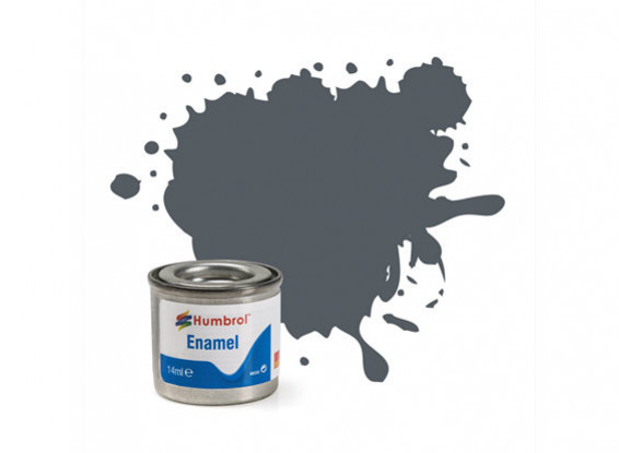 Humbrol 125 US Dark Grey Satin - 14ml Enamel Paint  AA1376