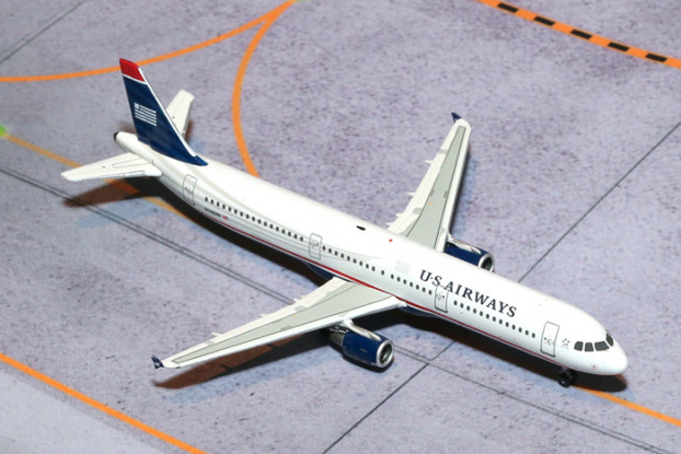 Gemini Jets US Airways Airbus A321-200 N162UW 1:400 Diecast Model GJUSA1398