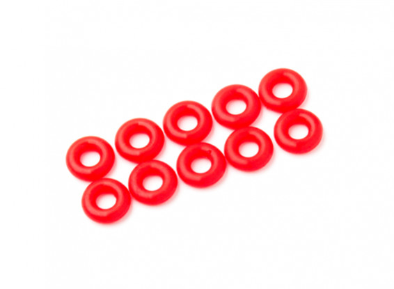 O-ring Kit 3mm (néon vermelho) (10pcs / saco)