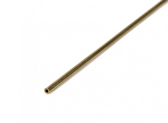 K&S Precision Metals Brass Round Stock Tube 2mm OD x 0.45mm x 1000mm (Qty 1)