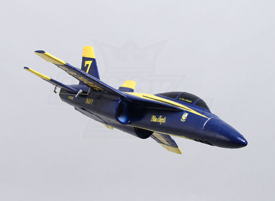 Anjos azuis F-18 35 milímetros EDF Micro Jet EPO (PNF)