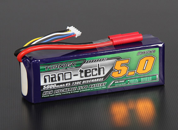 Turnigy nano-tecnologia 5000mAh 4S 65 ~ 130C Lipo pacote