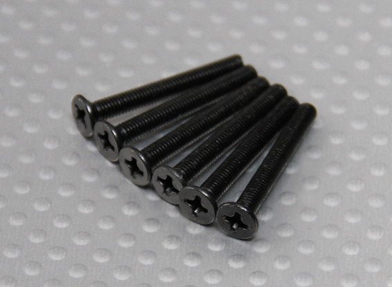 Screw Flat (ISO3x25mm) - Turnigy Titan 1/5 e 1/5 Trovão (6pcs / Bag)
