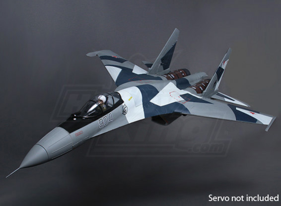 Sukhoi SU-35 gêmeo 70 milímetros Super Scale EDF Jet w / Thrust Vectoring 1.080 milímetros (ARF)
