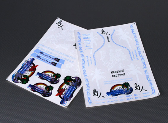 Folha de Auto-adesivo Decal - Yashio 1/10 Scale