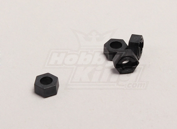 Hex Wheel - 1/18 4WD RTR On-Road Deriva / Short Course (4pcs)