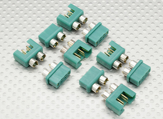 MPX Connector com Silver Ring cores, Masculino e Feminino (5pairs)