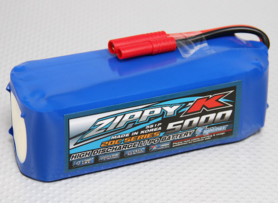 Bateria Zippy-K Flightmax 5000mAh 5S1P 20C Lipoly