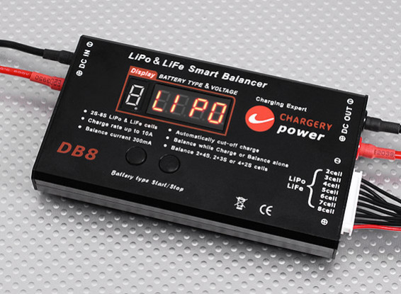 DB8 inteligente Digital Balancer para 2 Bateria ~ 8S Lithium