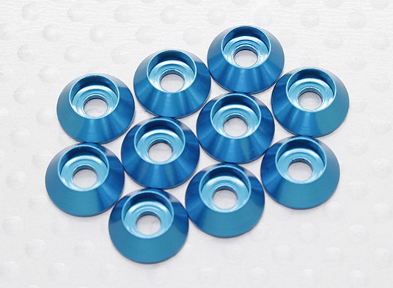 Sockethead Washer alumínio anodizado M3 (azul) (10pcs)
