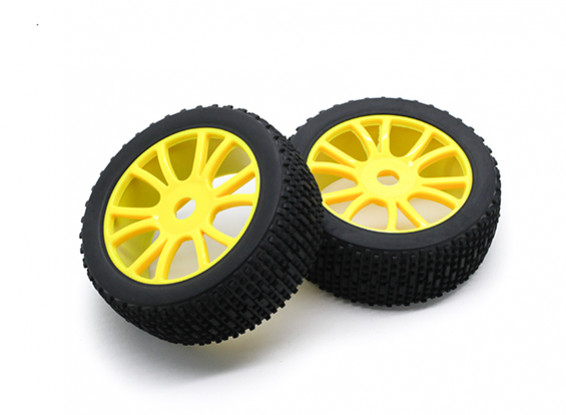 HobbyKing 1/8 Scale Scrambler Y-falou a roda / pneu 17 milímetros Hex (amarelo)