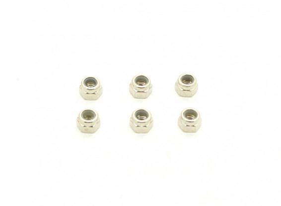 3.5mm Nylock Nuts (6pcs) - BSR 1/8 Rally
