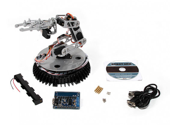 365 milímetros Robotic Arm w / placa de controle e ligação PC