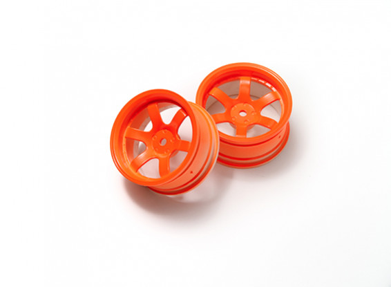 01:10 Rally rodas de 6 raios Neon Orange (6 milímetros Offset)