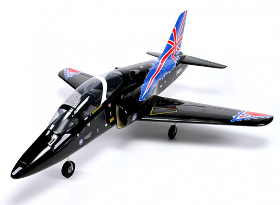 HobbyKing® ™ Bae Falcão 90 milímetros EDF Jet Composite 1140 milímetros (Black) (ARF)