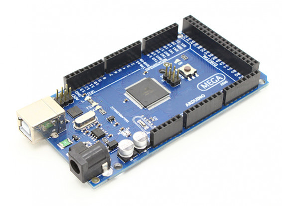 Mega 2560 Board ATmega2560-16AU além de cabo USB.