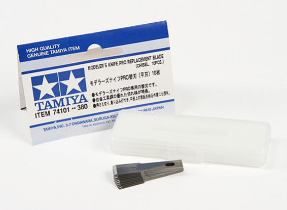 Faca de Tamiya Modeler Pro - cinzel lâmina Set (10pc)
