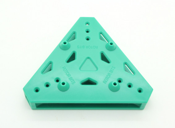 RotorBits Tri-Copter placa de montagem (verde)