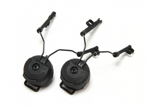 FMA Capacete Rail Adaptador para fone de ouvido Peltor (Black)
