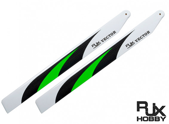Fibra de Carbono 360 milímetros RJX Vector 3K Flybarless Blades principal