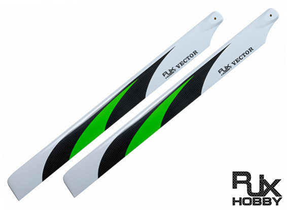 Fibra de Carbono 520 milímetros RJX Vector 3K Flybarless Blades principal