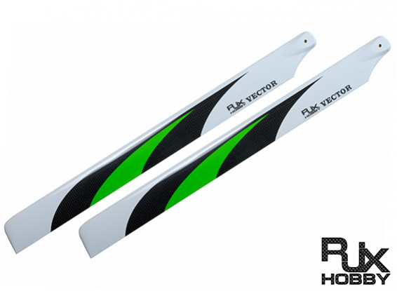 Fibra de Carbono 550 milímetros RJX Vector 3K Flybarless Blades principal