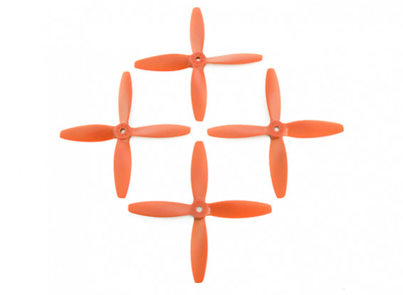 Lumenier FPV Corrida Hélices 5040 4-Blade Orange (CW / CCW) (2 pares)
