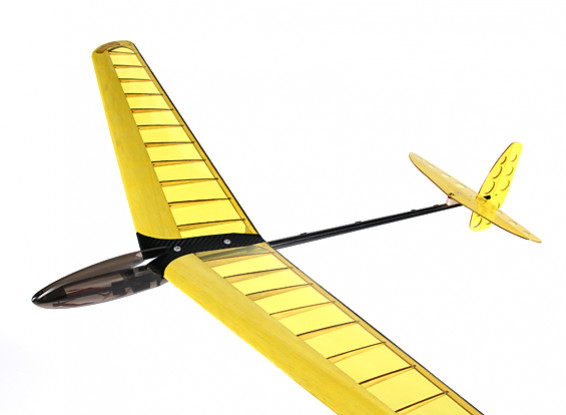 Mini DLG Composite Discus Lançamento Glider - 950 milímetros Amarelo (PNF)
