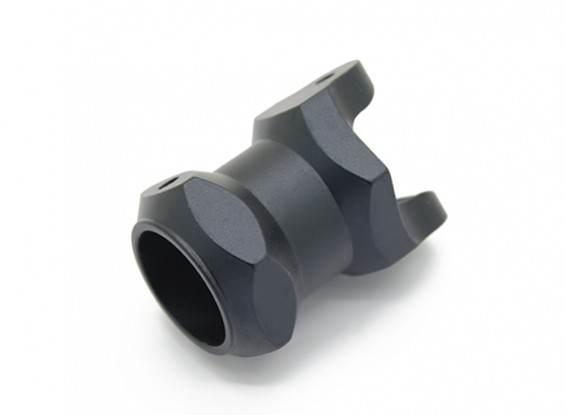 CNC de alumínio 16 milímetros Folding Multi-Rotor lança titular (Black)
