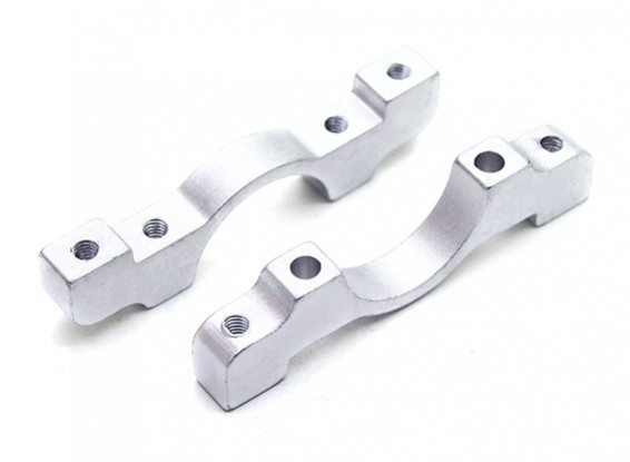 Prata anodizado CNC alumínio Tubo braçadeira 16 mm de diâmetro