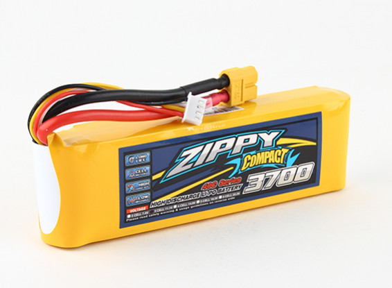ZIPPY Compact 3700mAh 3S 40C Lipo pacote