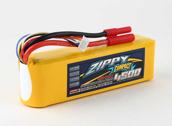ZIPPY Compact 4500mAh 4s 40c Lipo pacote