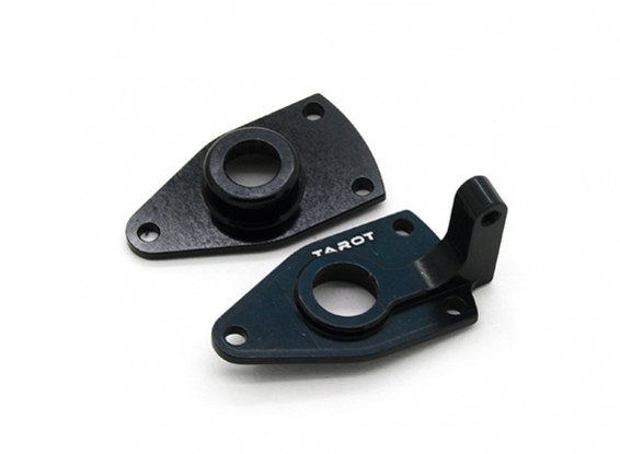 Tarot 450 Pro / Pro V2 DFC metal Tailrotor Gearbox Side placas L / R - Black (TL2368-01)