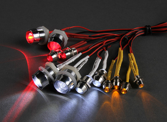 GT Poder de 12 partes Super Bright LED Set Iluminação para carros de RC