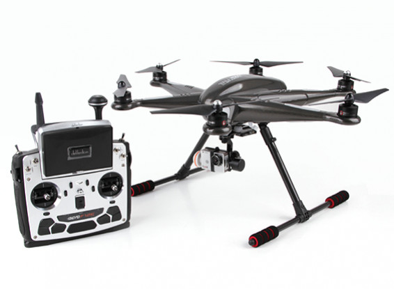 Walkera TALI H500 FPV Hexacopter com F12E, Datalink Bluetooth, G-3D, iLookplus (pronto para voar)