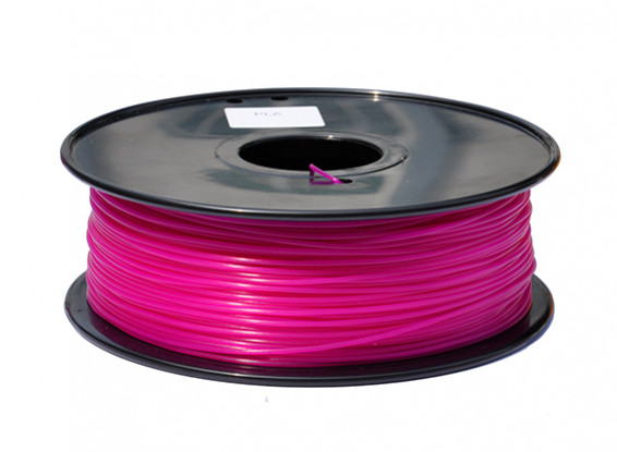 HobbyKing 3D Filament Printer 1,75 milímetros PLA 1KG Spool (rosa escuro)