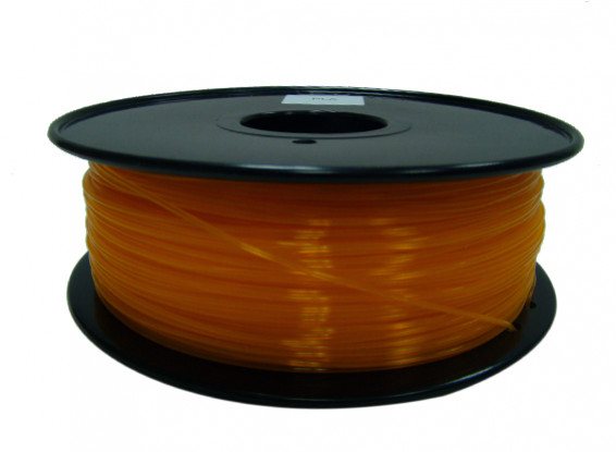 HobbyKing 3D Printer Filament 1.75mm PLA 1KG Spool (Translucent Orange)