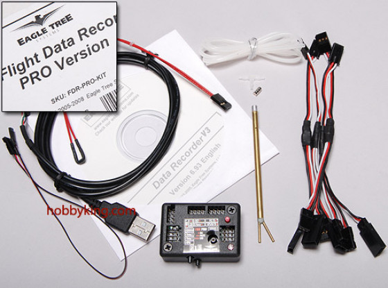 USB Flight Recorder Dados Kit PRO