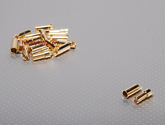 Polymax 5,5 mm ouro Conectores de 10 pares (20pc)