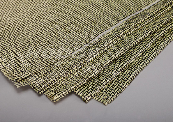 Fibra de carbono 3K e Kevlar-29 Cloth (180g / m2) 2 folhas - 1.000 milímetros x 500 milímetros