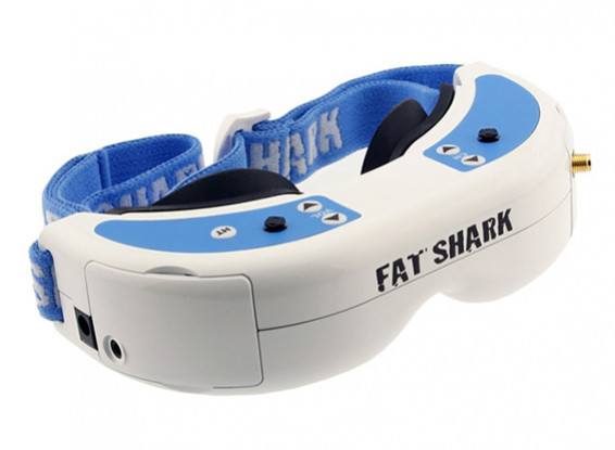 Fatshark Dominator V2 Sistema de Auricular Óculos Óculos de vídeo 600 x 480 VGA