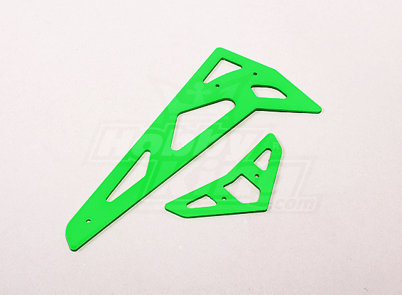 Neon Green fibra de vidro horizontal / vertical Fins Trex 500 XL