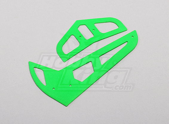 Neon Green fibra de vidro horizontal / vertical Fins Trex 450 V1 / V2 / Desporto / PRO