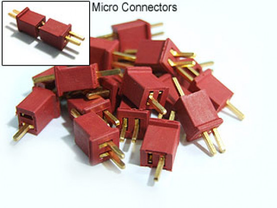 Micro T-Connector Estilo polarizadas Conectores (10 pares)
