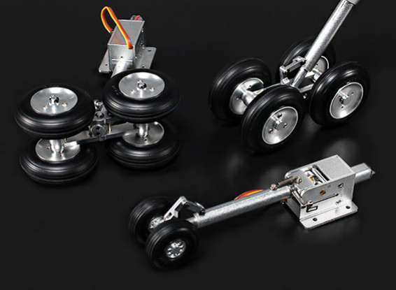 Turnigy Duplo Bogie Jetliner Estilo Full Metal Servoless Sistema de retracção (90mm 767/787)